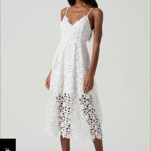 ASTR Lace A-line Midi Dress NWT